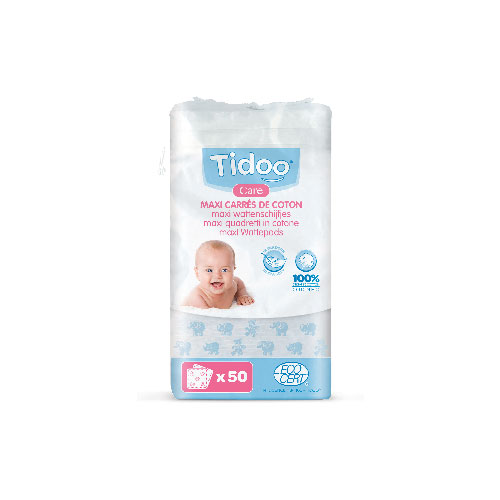 Maxi Carres De Coton 7 Bio 100 Naturel Pour La Peau De Bebe