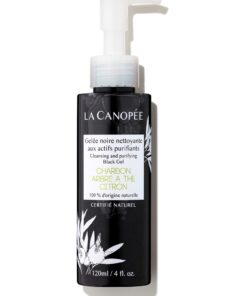 Gel nettoyant visage noir aux actifs purifiants 120ml La Canopée