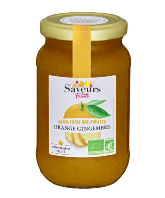 Confiture Orange Gingembre 100% Pure Fruit 310g Bio