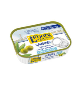 Sardines a l'huile d'olive peche responsable -50% de sel 115g